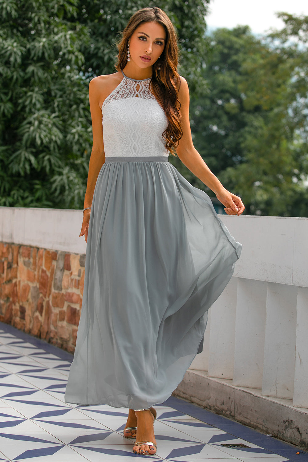 Elegant Backless Dress for Wedding Guests - Pexav