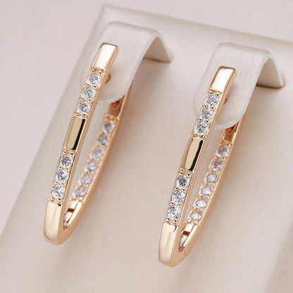 Sparkling Zirconia Drop Earrings - Pexav