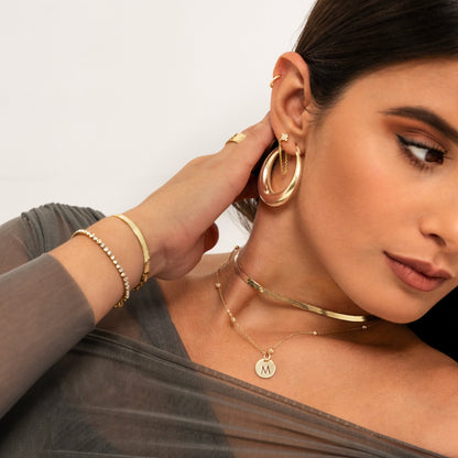 Stylish Flat Chain - Helena-Gold-Nora Luxe