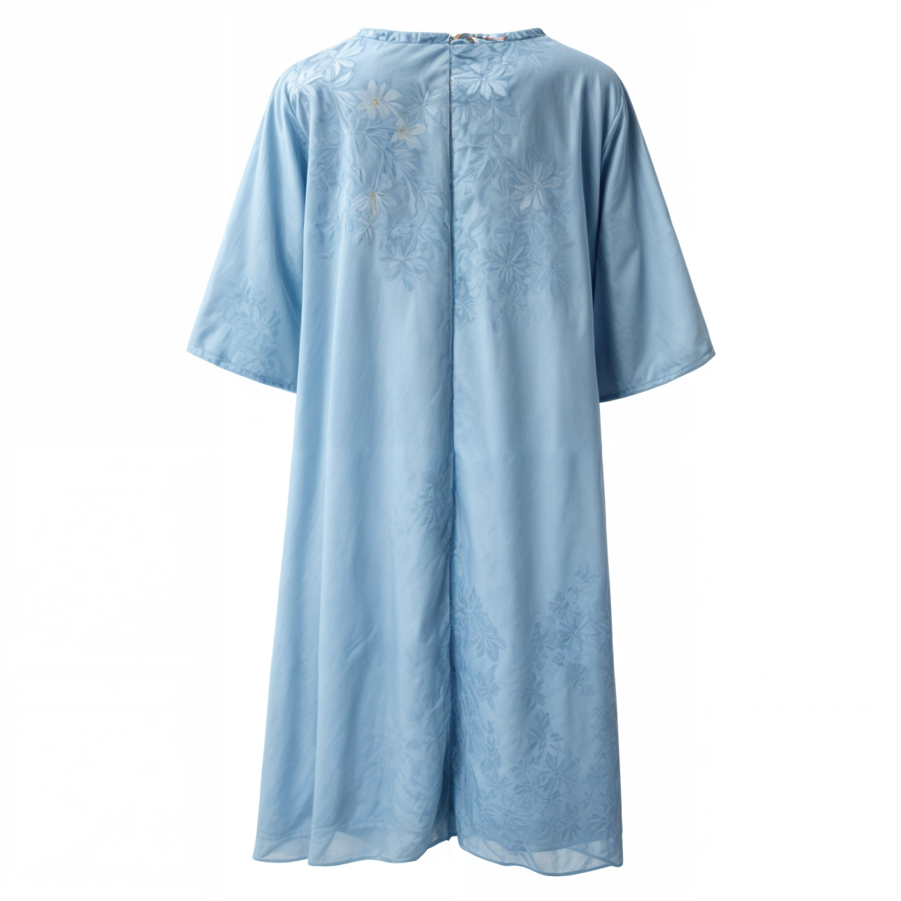 Stylish Floral A-Line Dress with Waistcoat for Women – Miray-Blue Star-M-Nora Luxe