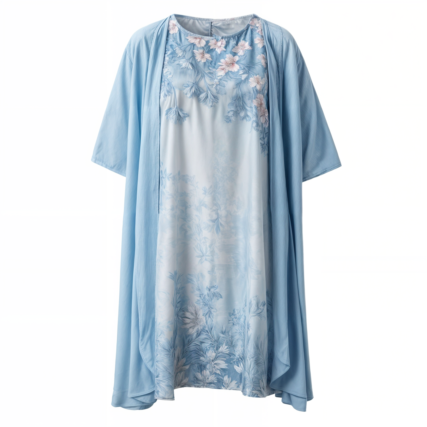 Elegant Women's Floral Waistcoat Dress - Pexav