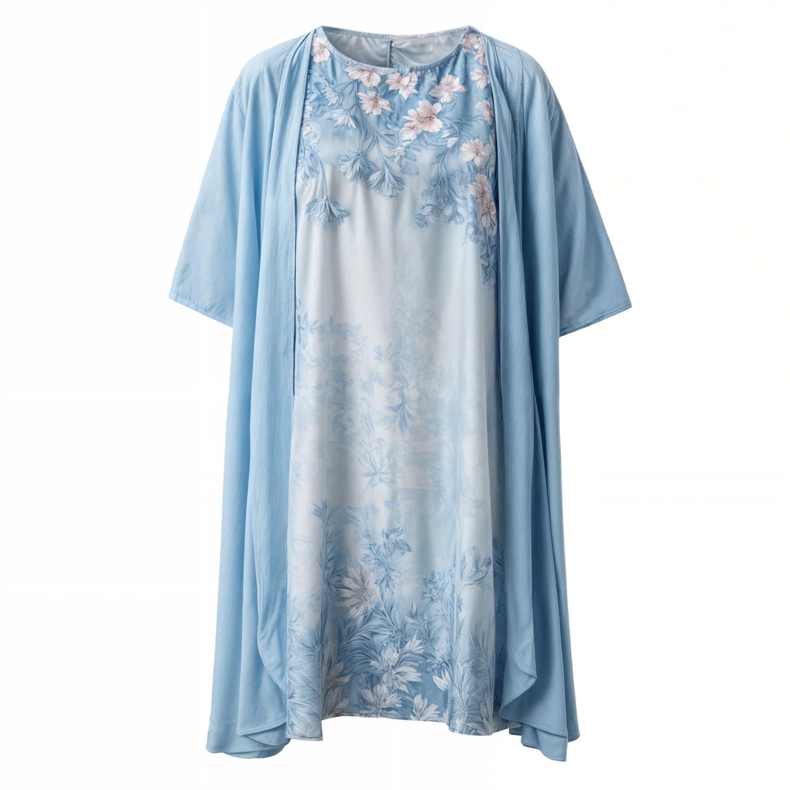 Elegant Women's Floral Waistcoat Dress - Pexav