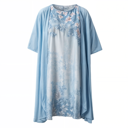 Elegant Women's Floral Waistcoat Dress - Pexav
