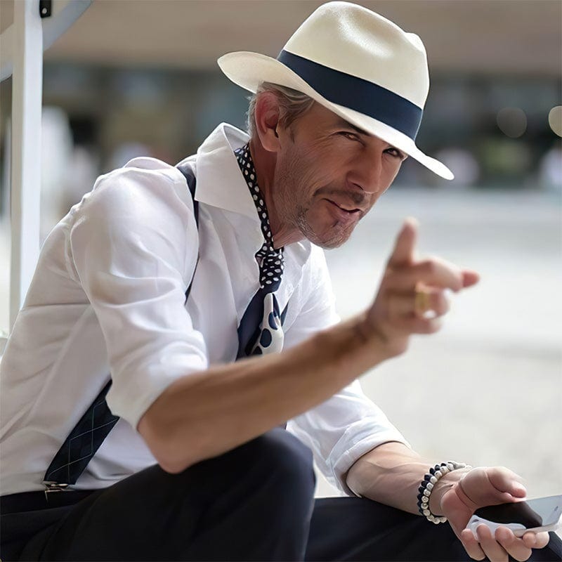 Unique Summer Panama Straw Hat - Pexav
