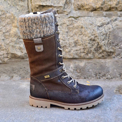 Stylish High Ladies Winter Boots - Nora-Brown-3.0-Nora Luxe