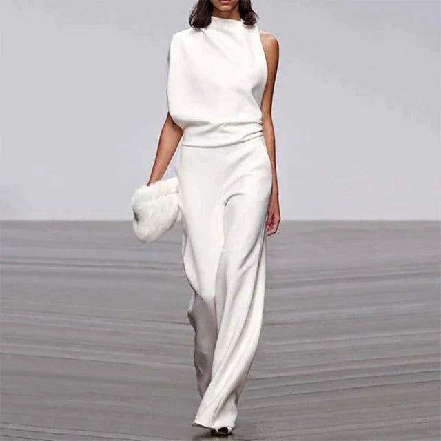 Stylish Jumpsuit - Aria-White-S-Nora Luxe