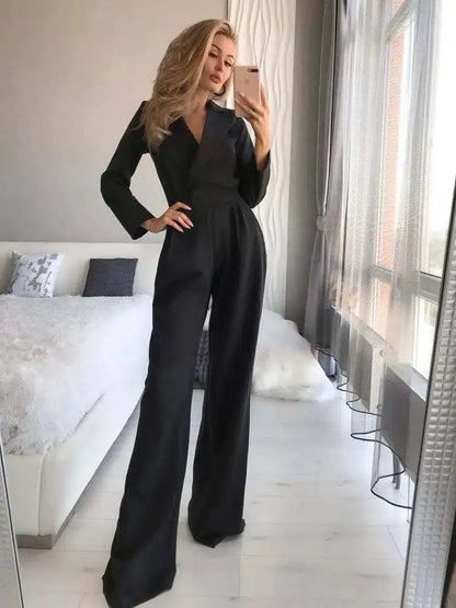 Chic Long Sleeve Women's Jumpsuit - Pexav