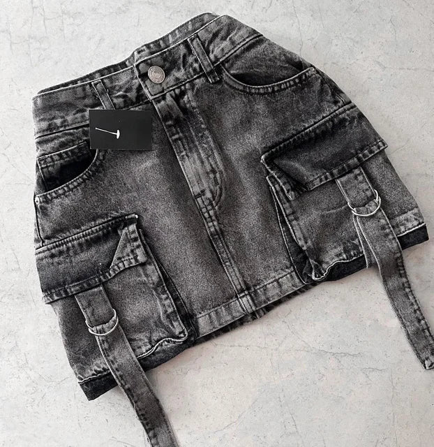 Classic Women's Blue Jeans Skirt - Pexav