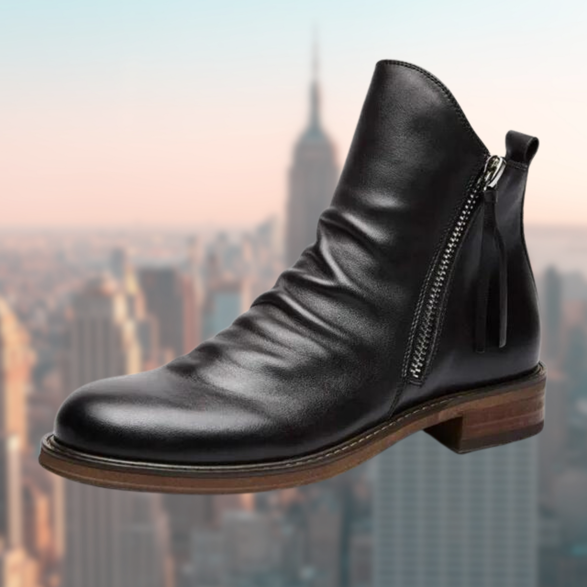 Classic Italian Leather Mens Boots - Pexav