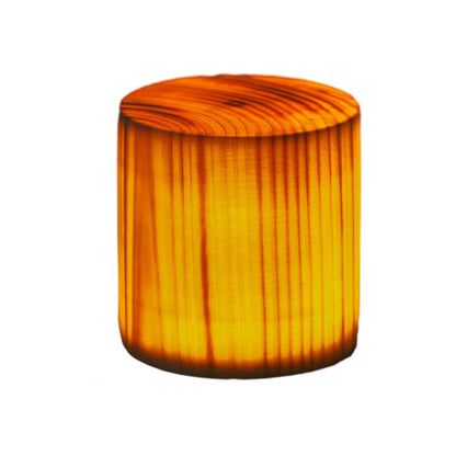 Stylish LED Table Lamp - WoodGlow-Cylinder-2.36in x 3.15in-Nora Luxe