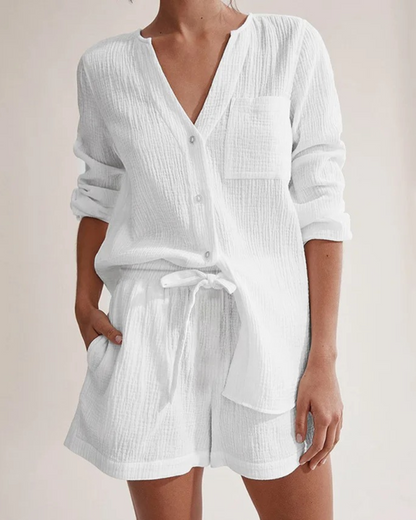 Comfortable Casual Two Piece Outfit - Pexav