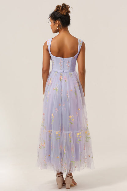 Stylish Long A-Line Ball Gown with Embroidery - Anna-Green-0-Nora Luxe