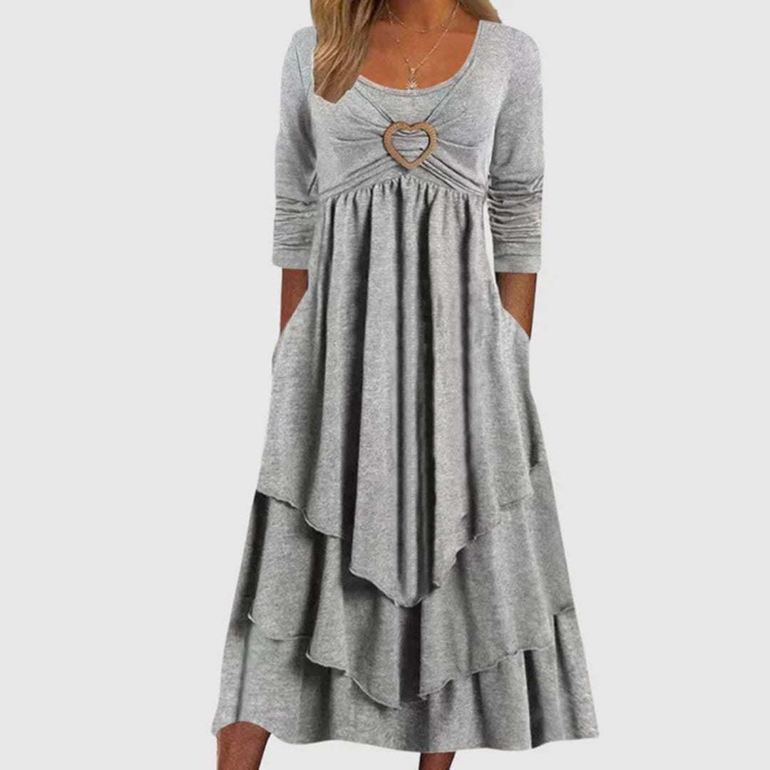 Elegant Floor Length Dress Naomi - Pexav