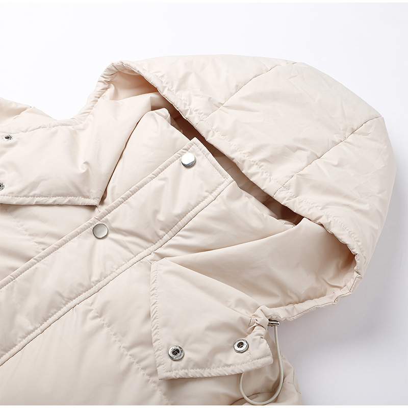 Stylish Long Ladies' Down Jacket - Elise-Green-XS-Nora Luxe