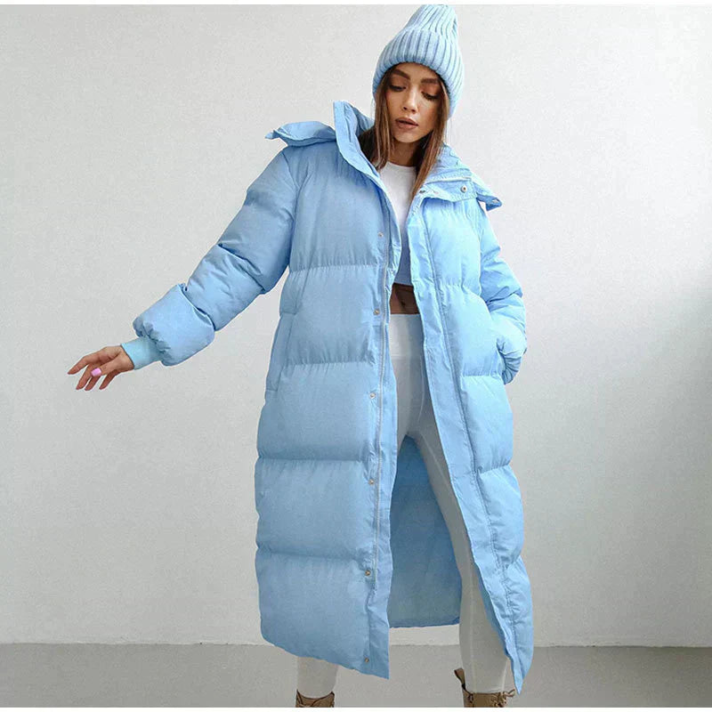 Warm Women's Down Parka Coat Elise - Pexav