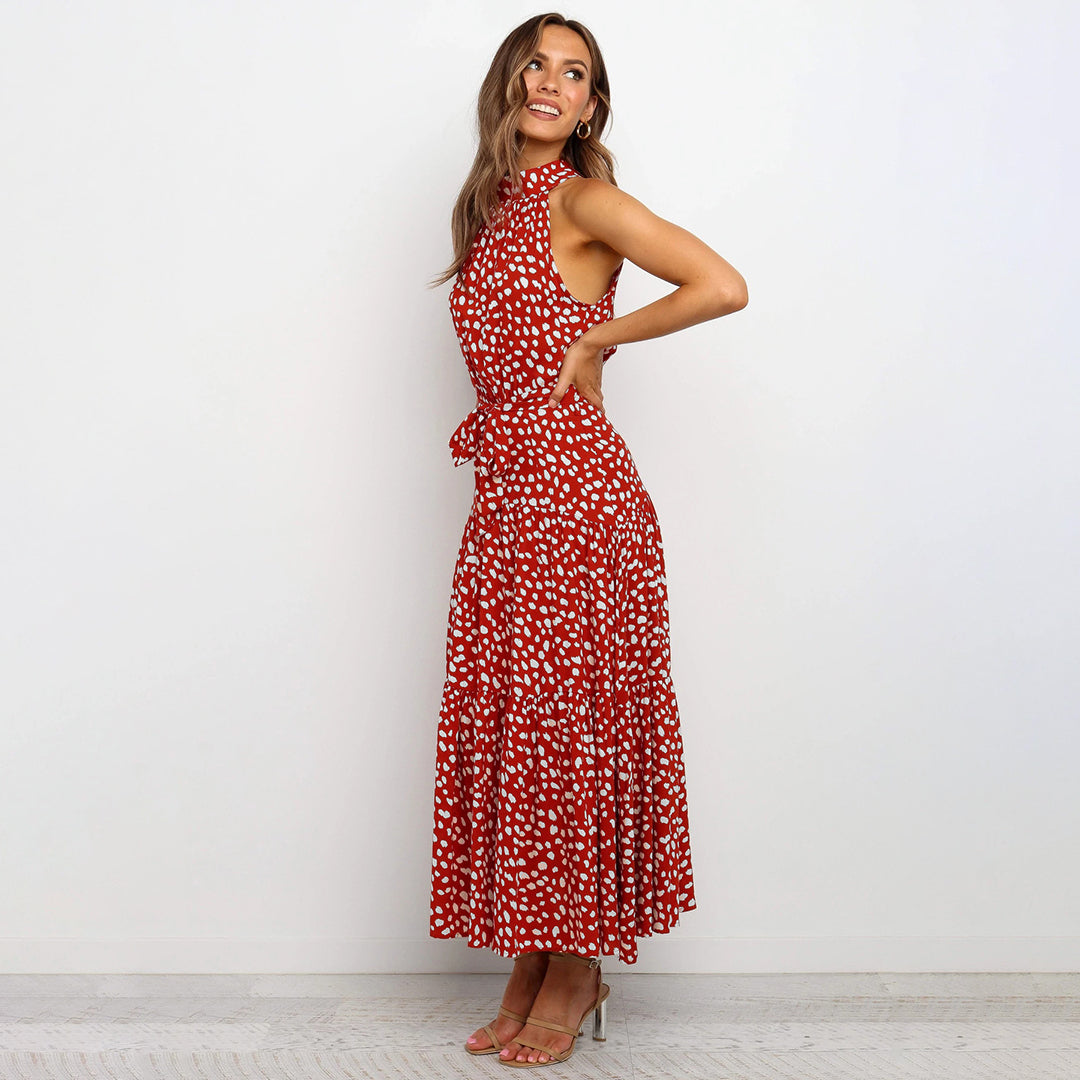 Stylish Long Summer Dress - Lucienne-Yellow-S-Nora Luxe