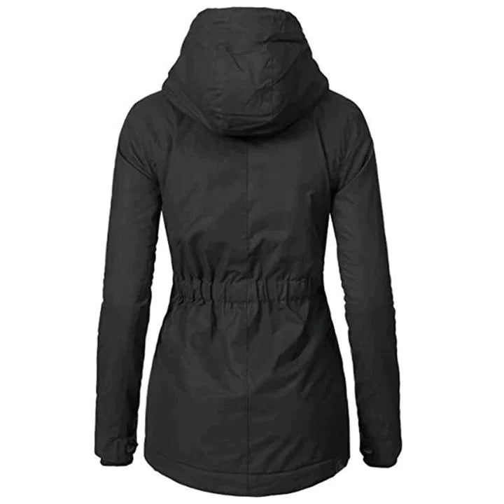Stylish Long Women's Winter Coat - Lina-Green-S-Nora Luxe