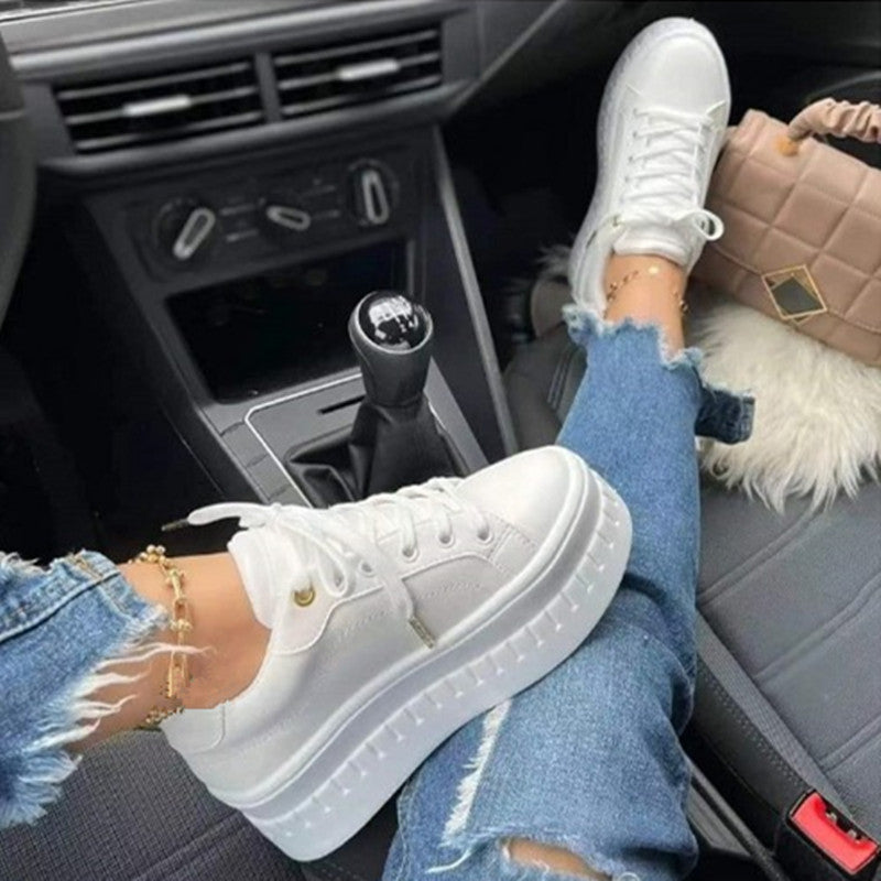 High End Fashion Platform Women's Sneakers - Pexav