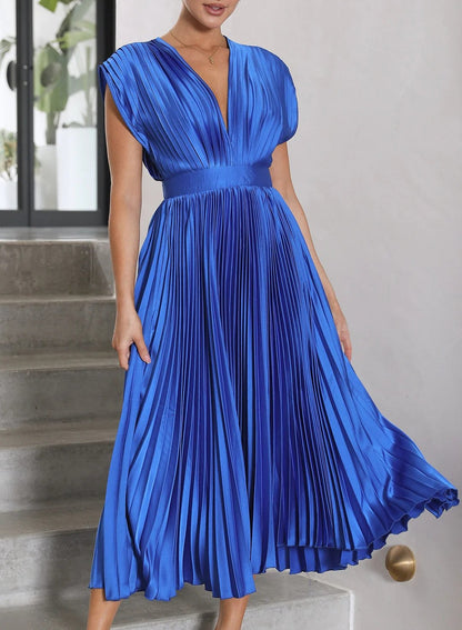 Stylish Maxi Dress - Elise-Blue-XS-Nora Luxe