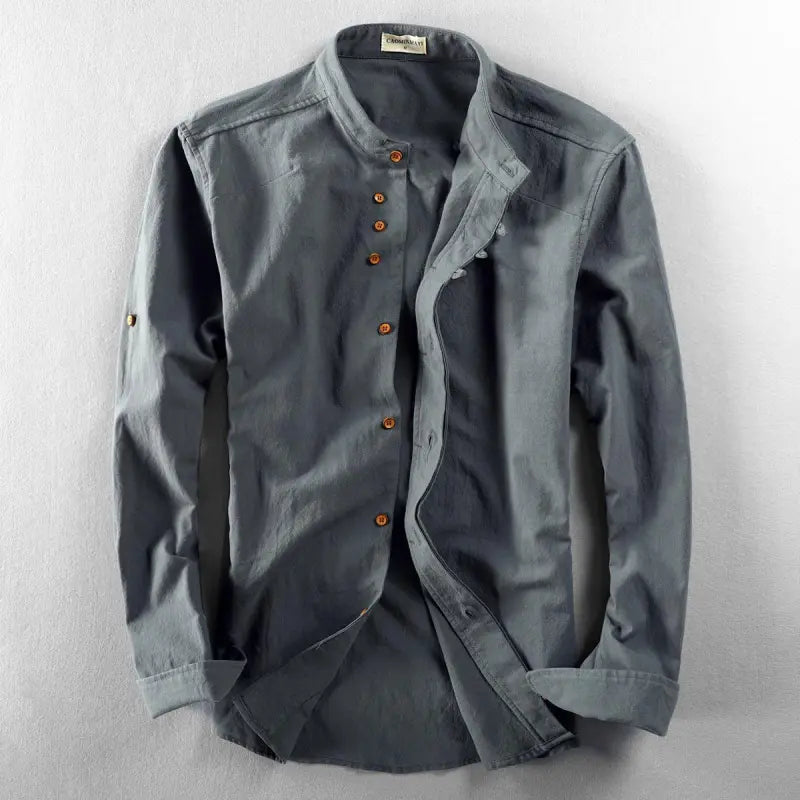 Classic Mens Relaxed Fit Button Shirt - Pexav