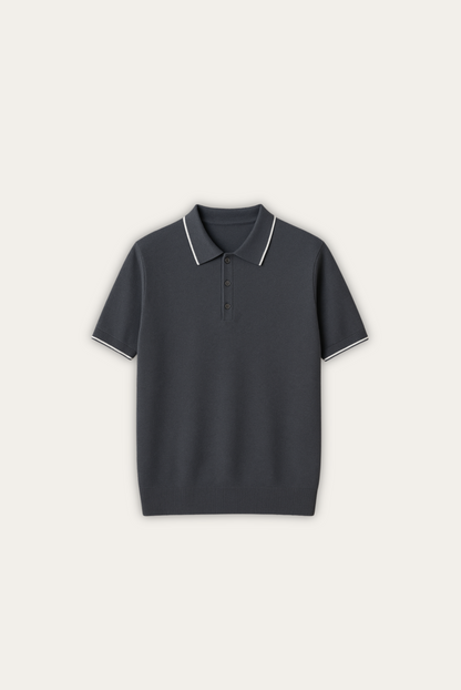 Stylish men's polo shirt made of cashmere-merino wool – Miro-S-Nora Luxe