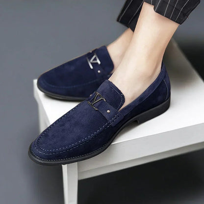 Classic Leather Mens Loafer Shoes - Pexav