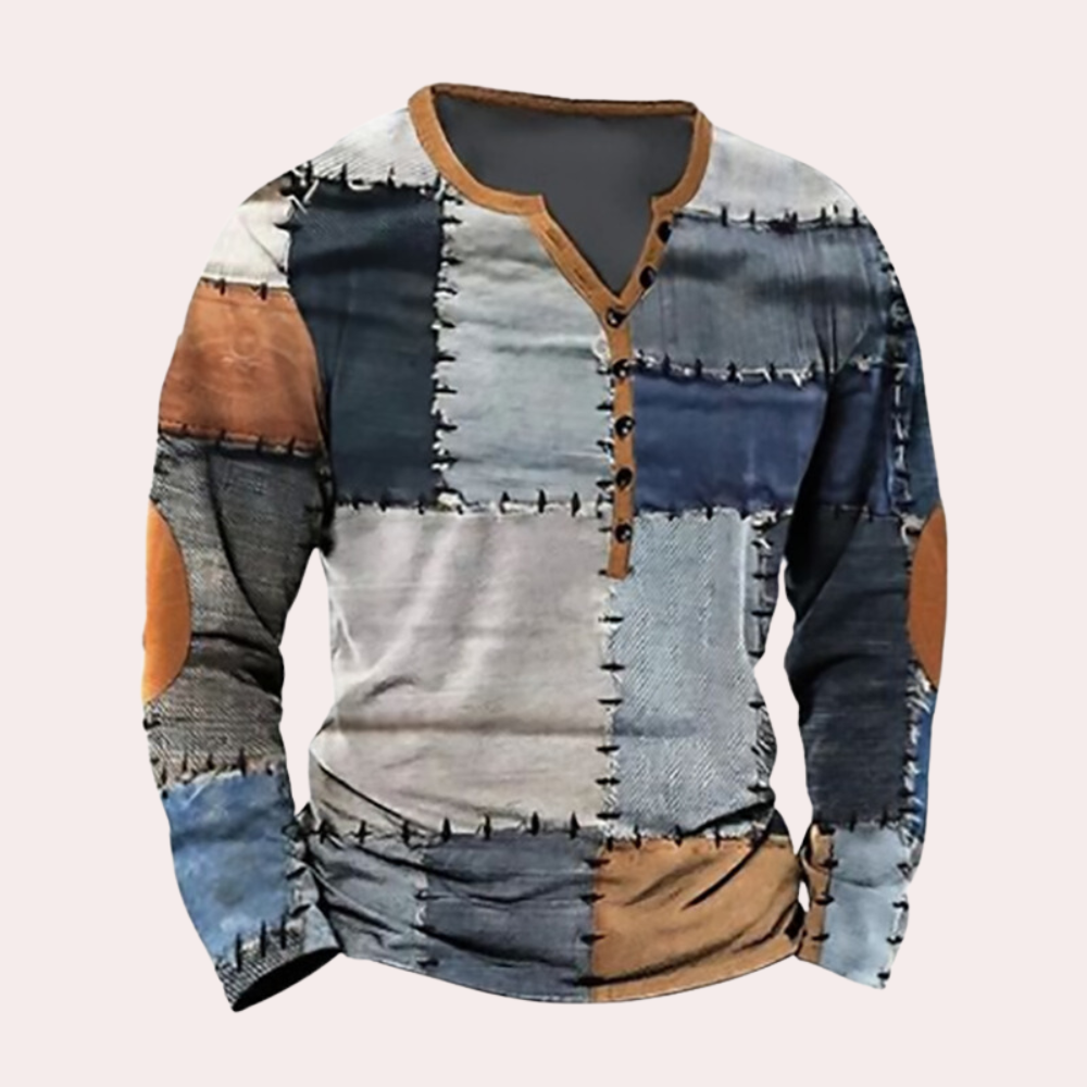 Stylish Men's Sweatshirt – Luca-Brown-S-The Livary
