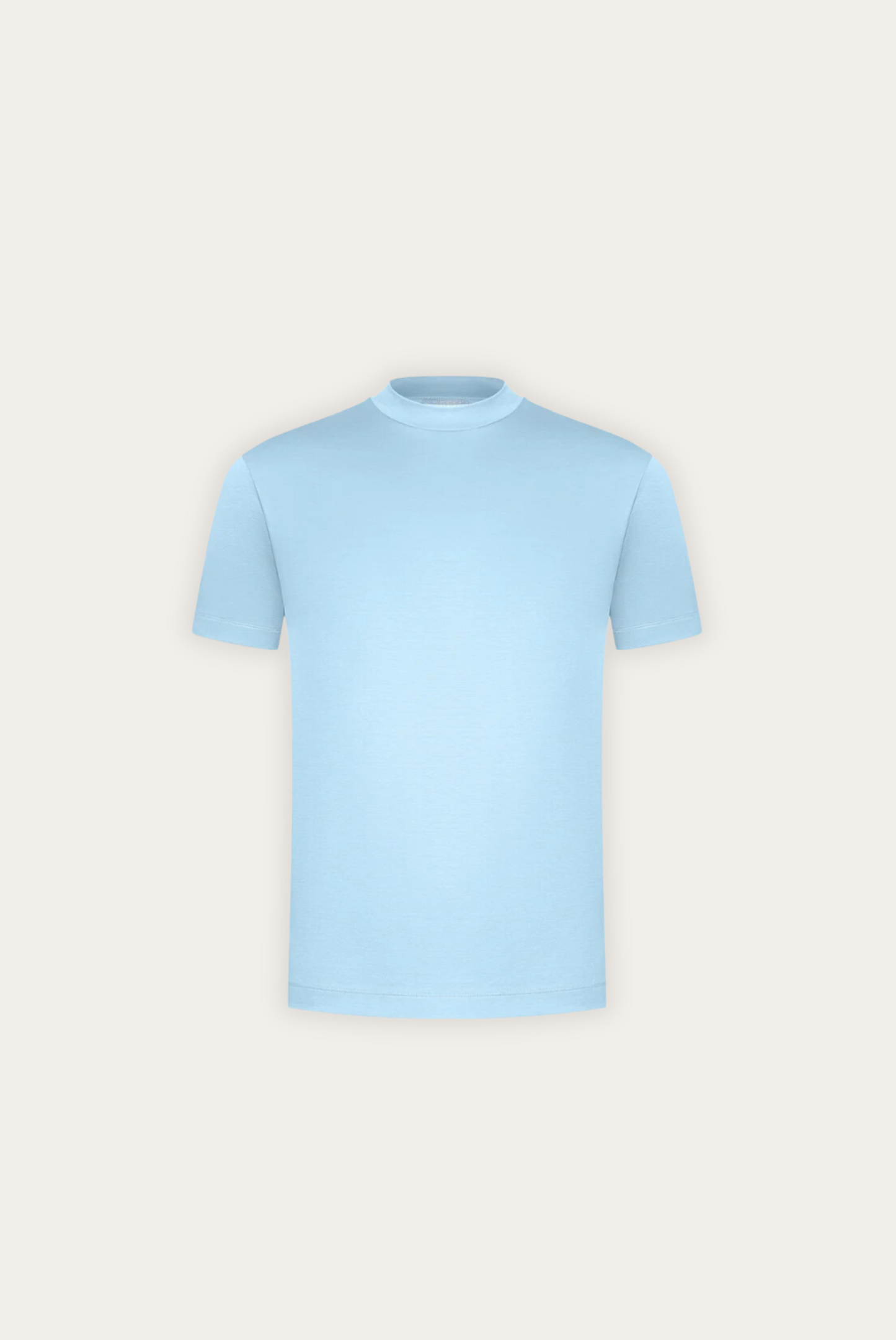 Stylish men's t-shirt made of mercerised cotton – Dario-Baby blue-XS-Nora Luxe