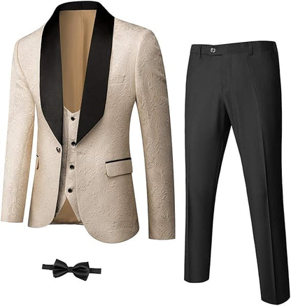 Stylish Men's Tuxedo - Jameson-Beige-XS-Nora Luxe