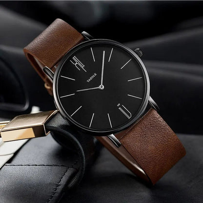 Stylish Men's Watch - Henry-Brown/Black-Nora Luxe