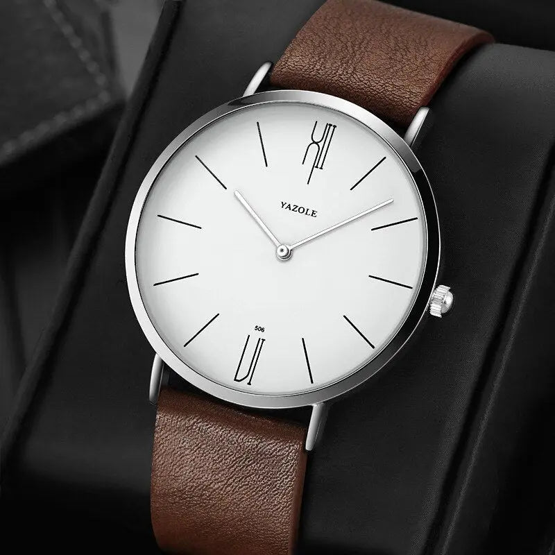 Classic Mens Leather Watch - Pexav