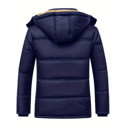 Stylish Men's Winter Coat - Lucas-Black-XXS-Nora Luxe