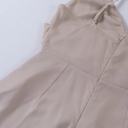 Stylish Midi Dress with Spaghetti Straps - Grace-Green-S-Nora Luxe