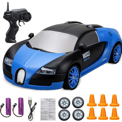 Stylish Mini Drifter for Exciting Adventures - SwiftDrift-Bugatti Chiron Blue 2x Battery-Nora Luxe