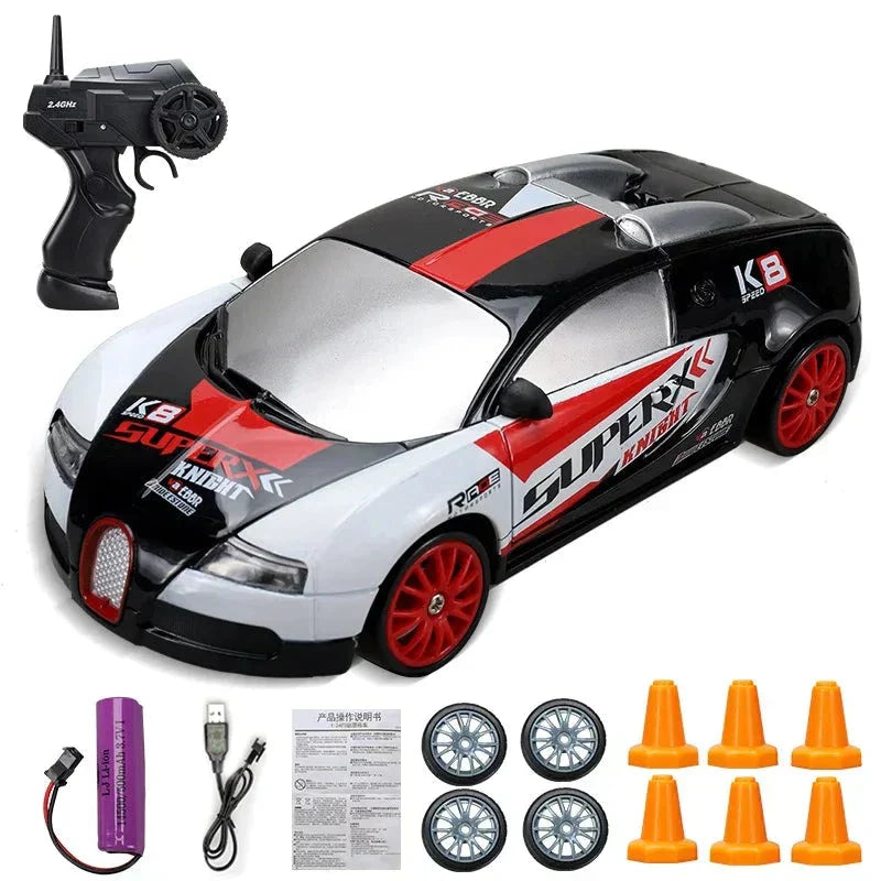 Stylish Mini Drifter for Exciting Adventures - SwiftDrift-Bugatti Chiron White-Nora Luxe