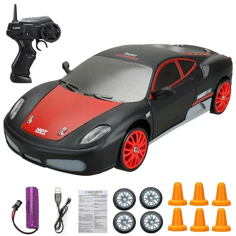 Stylish Mini Drifter for Exciting Adventures - SwiftDrift-Ferrari 360 Modena Black/Red-Nora Luxe