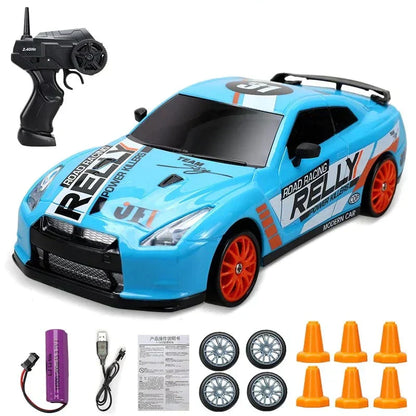 Stylish Mini Drifter for Exciting Adventures - SwiftDrift-Nissan GTR Blue-Nora Luxe