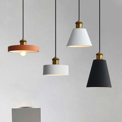 Stylish Morandi Design LED Pendant Light - MoraGlow-A-White-Nora Luxe