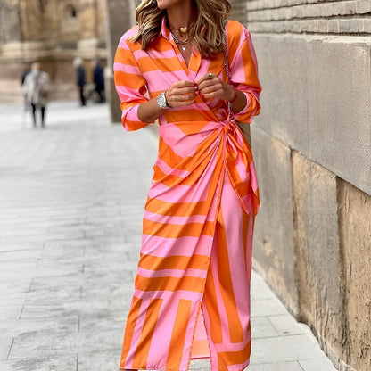 Vibrant Colourful Long Maxi Dress - Pexav