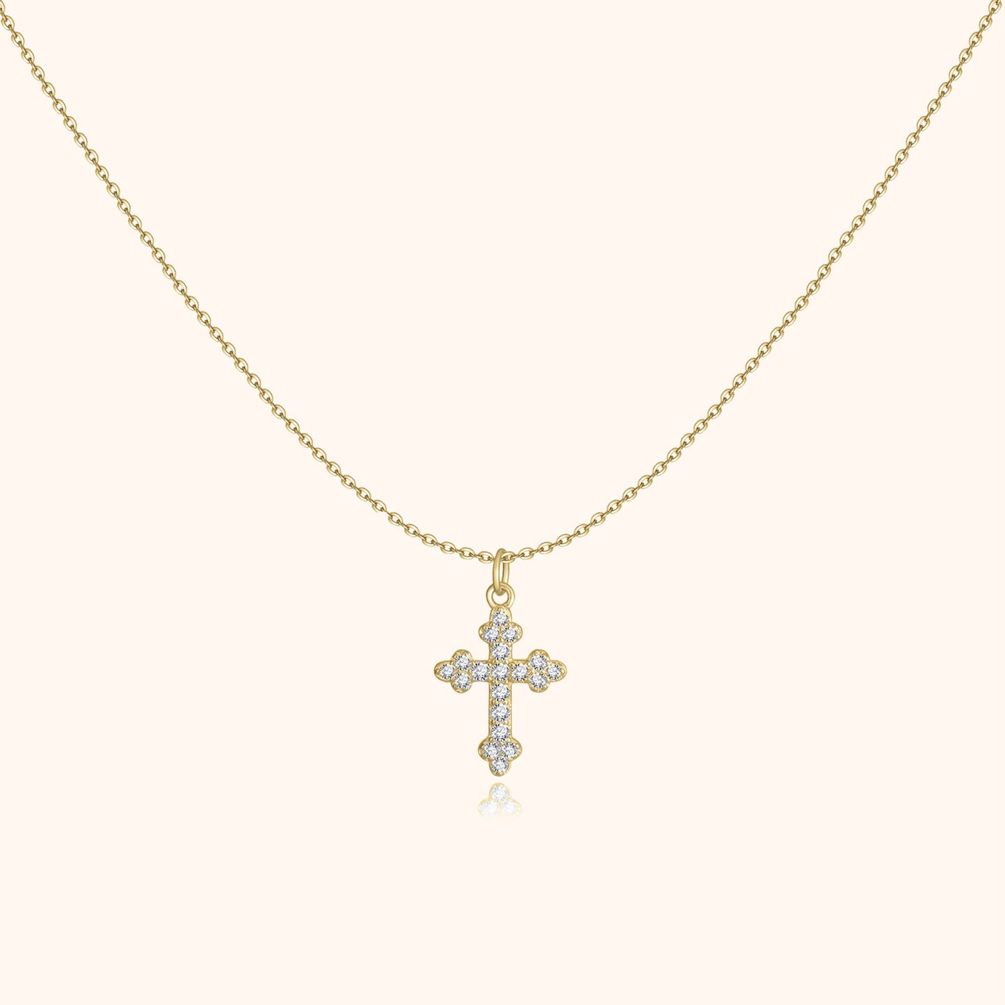 Elegant Cross Pendant Necklace - Pexav