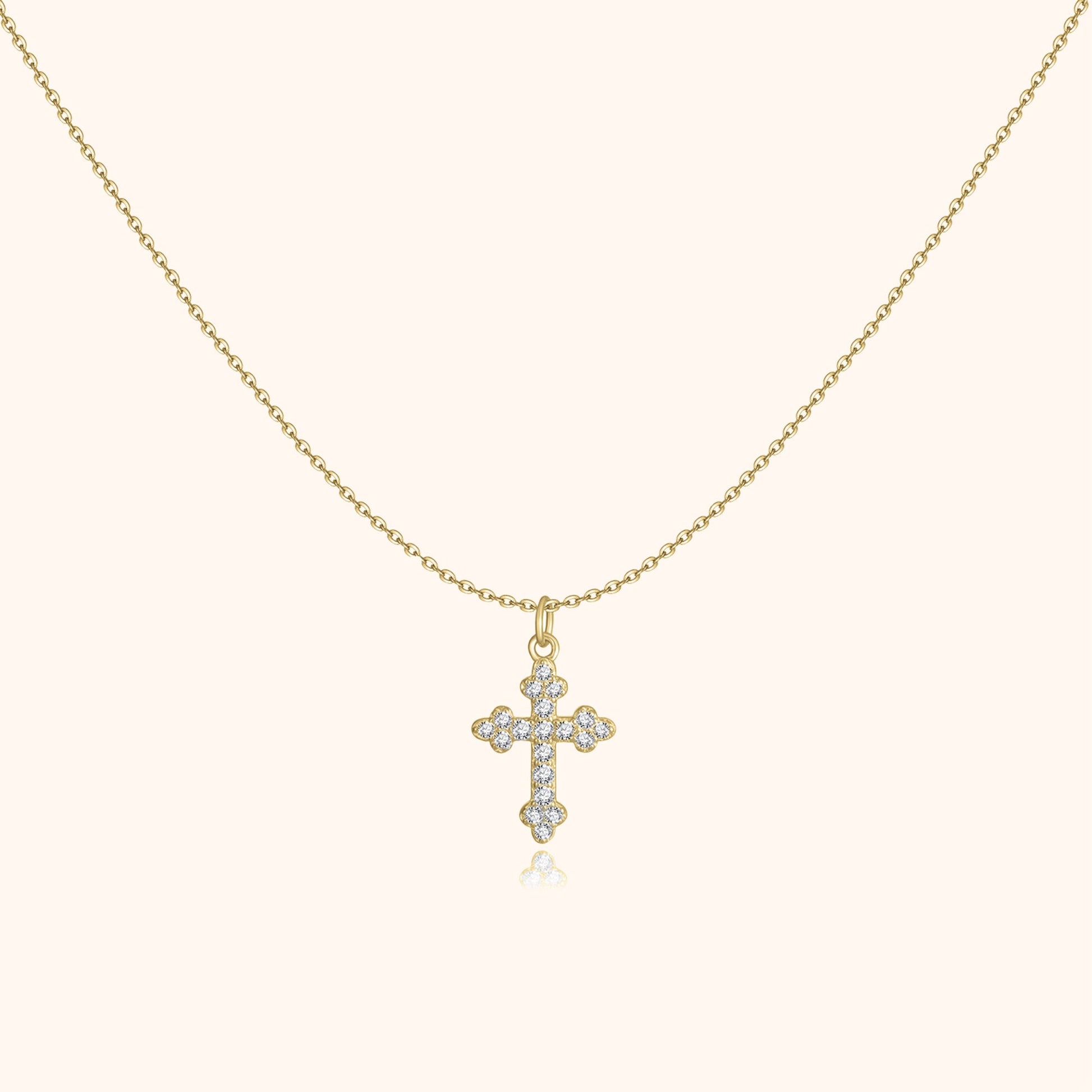 Elegant Cross Pendant Necklace - Pexav