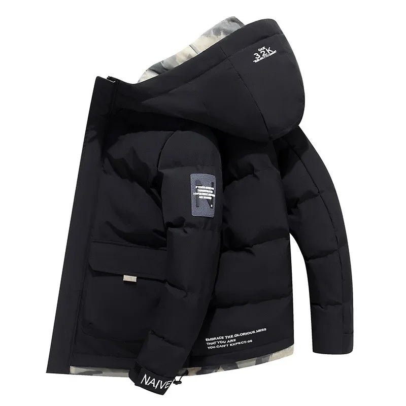 Warm Insulated Mens Parka Jacket - Pexav