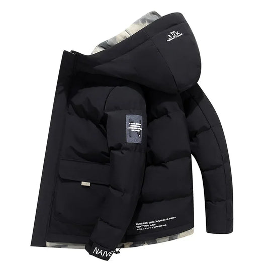 Warm Insulated Mens Parka Jacket - Pexav