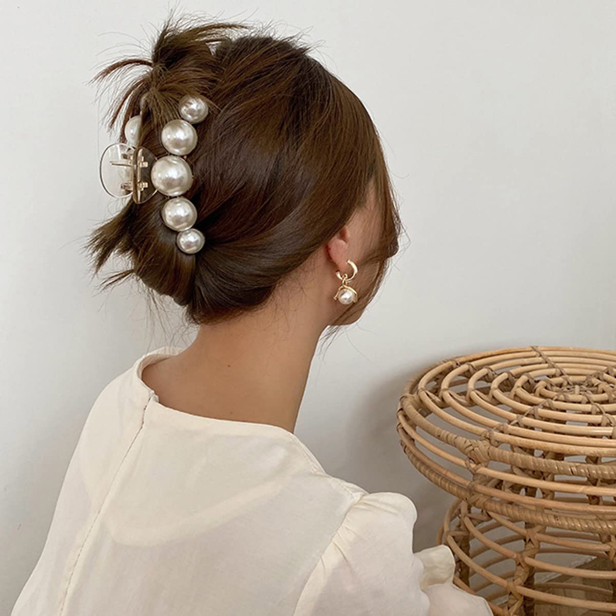 Stylish Pearl Hair Clips - 4-Pack-Set 1-Nora Luxe