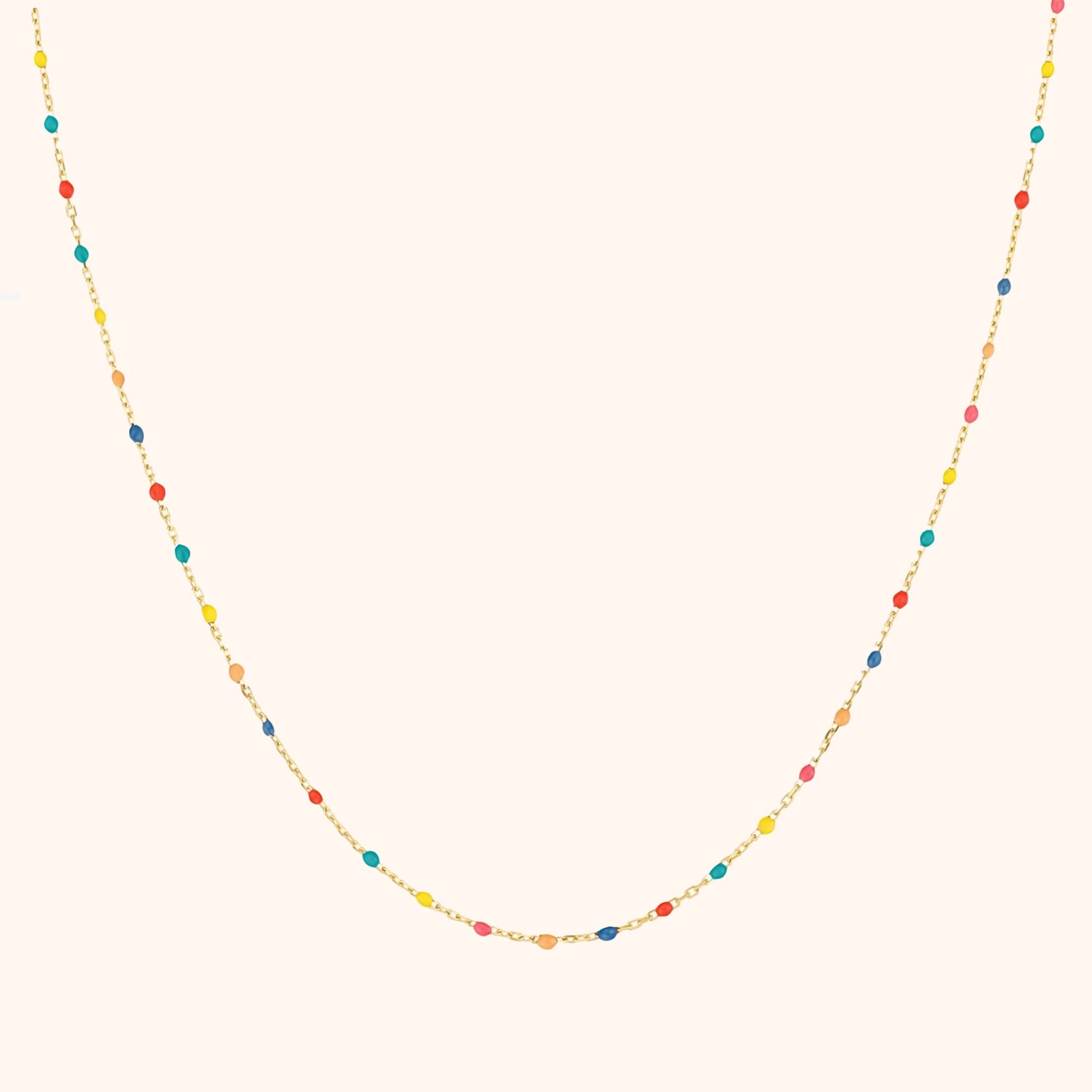 Colorful Rainbow Iris Pendant Necklace - Pexav
