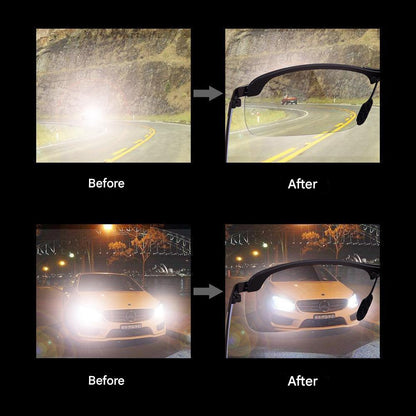 Stylish self-tinting polarised glasses for day & night – Nils-Black-Grey-Nora Luxe