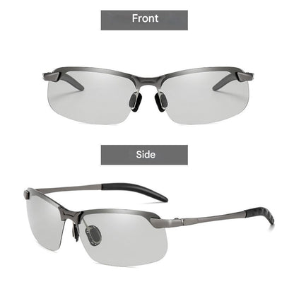 Stylish self-tinting polarised glasses for day & night – Nils-Black-Grey-Nora Luxe