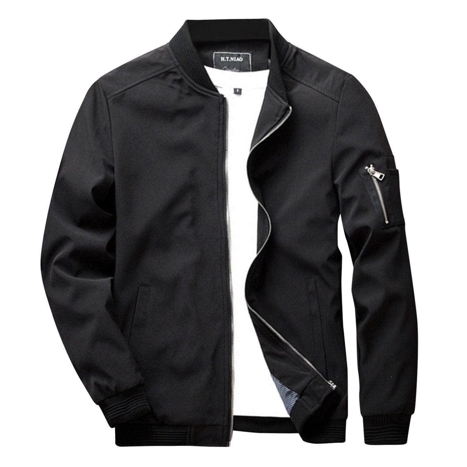 Stylish Short Summer Jacket for Men - Vernon-Black-M-Nora Luxe