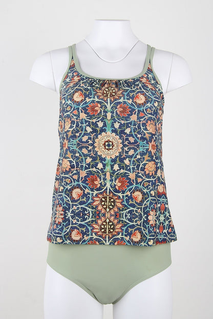 Stylish Sleeveless Bikini with Attractive Pattern - SummerGlow-S (4-6)-Nora Luxe