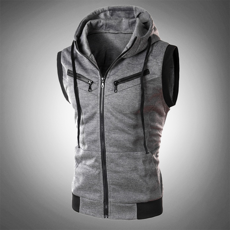 Fashionable Fitted Hooded Vest - Pexav